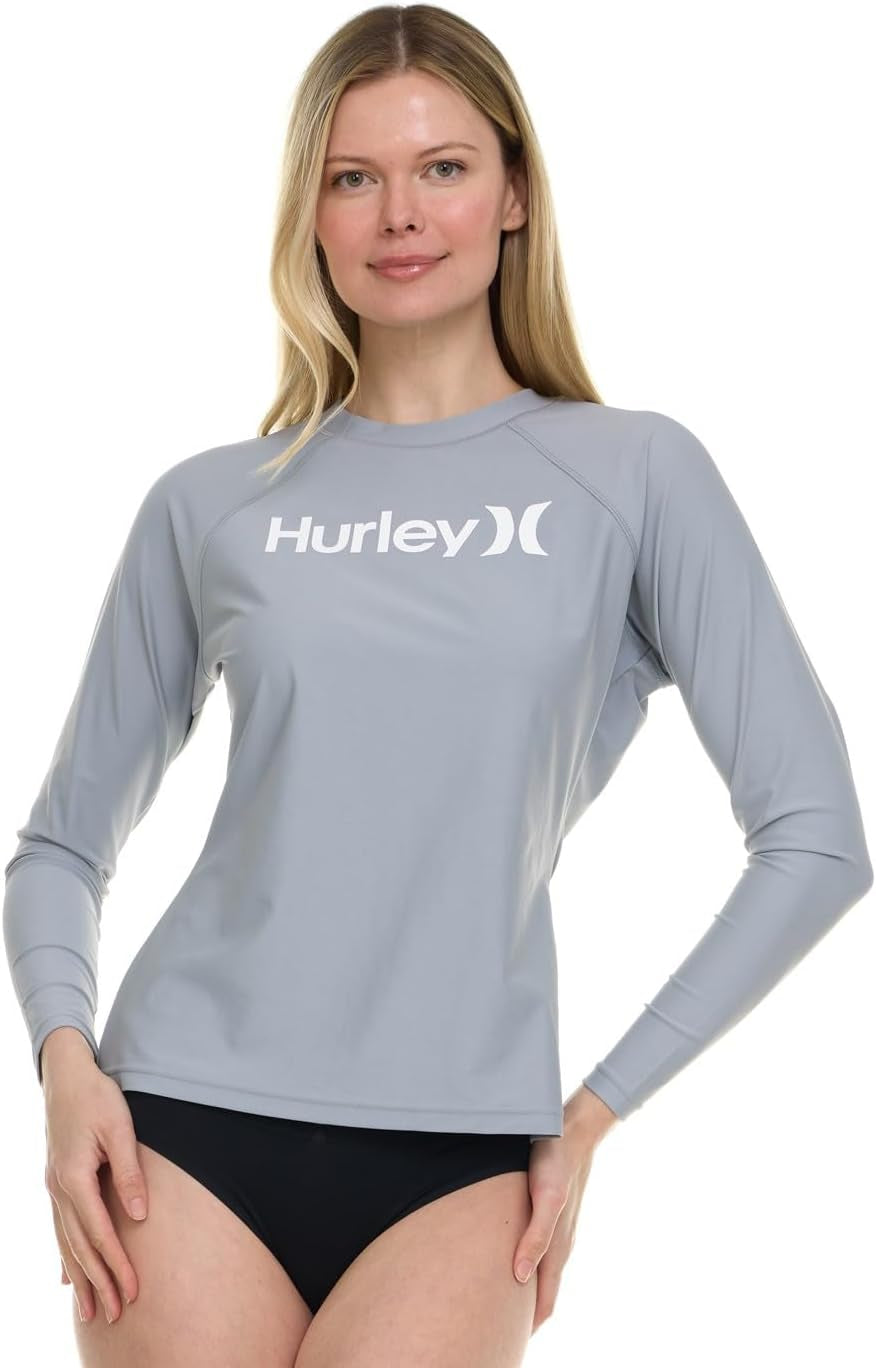 Women'S Long Sleeve Rash Guard, UPF 50+ Sun Protection Swim Shirt | UPF 50+ Sun & UV Protection, Quick-Dry Fabric, Flattering Silhouette, Full Range of Motion, SPF Sun Shirt