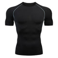 Athletic Workout Shirts for Men, Mens Summer Leisure Sports T Shirt Fashion Lapel 3D Gradient Short Sleeved round Neck T Shirt Men Compression Shirt Men, Mens Shirts Dark Gray L