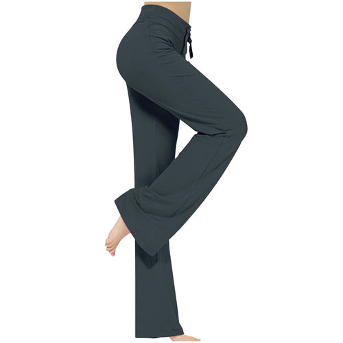 Aoujea up to 50% off plus Size Yoga Pants Women Loose High Waist Wide Leg Workout Out Leggings Casual Trousers