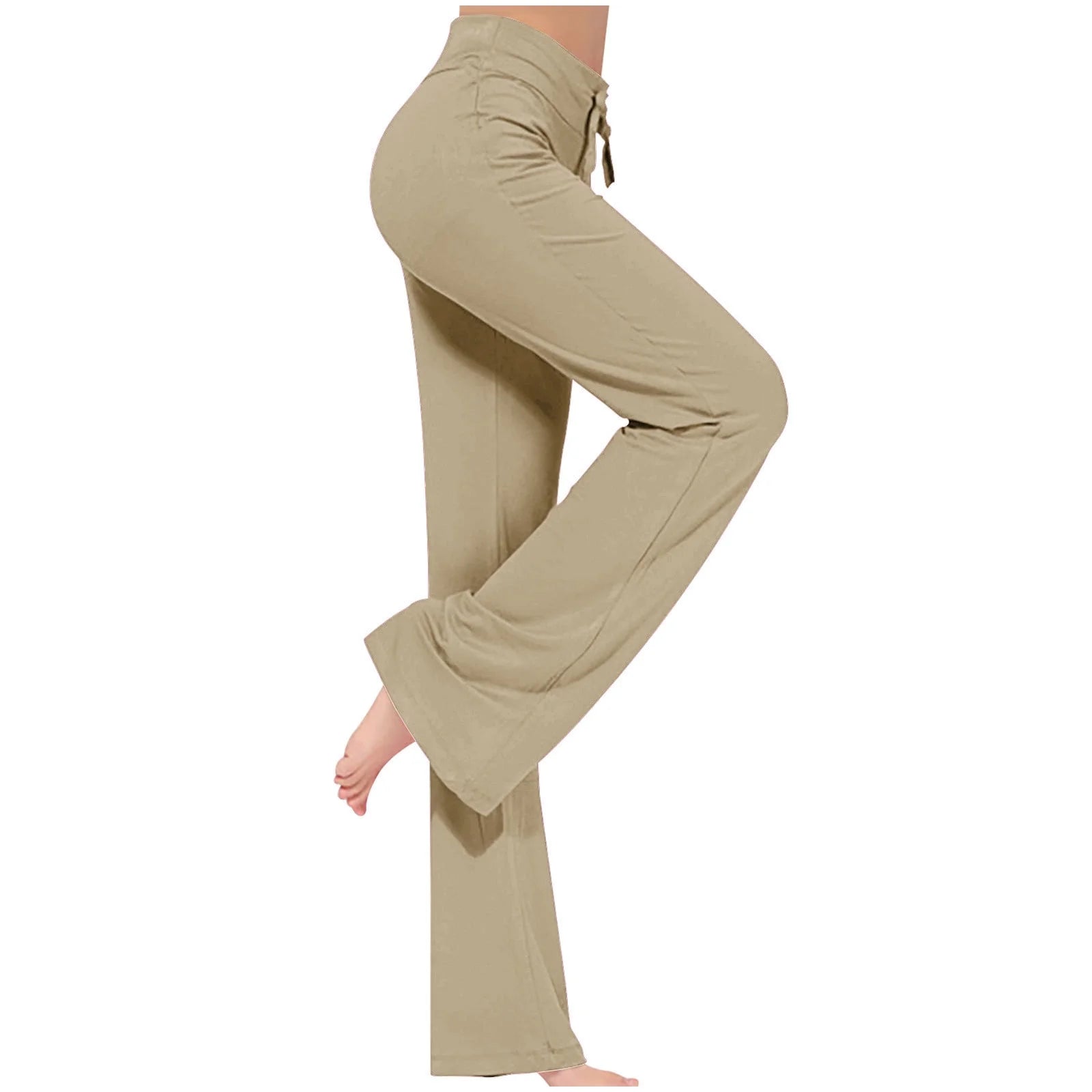 Aoujea up to 50% off plus Size Yoga Pants Women Loose High Waist Wide Leg Workout Out Leggings Casual Trousers